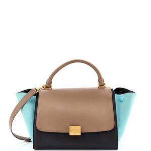 Celine Small Tricolor Trapeze Bag Leather